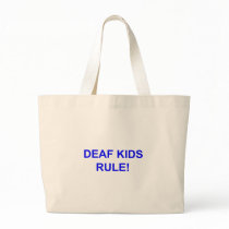 DEAF KID RULE TOTE BAG