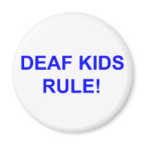 DEAF KID RULE REFRIGERATOR MAGNETS
