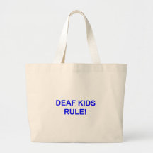 DEAF KID RULE TOTE BAG