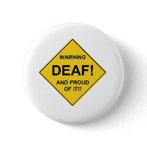 Deaf Proud Button