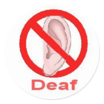 deaf sticker