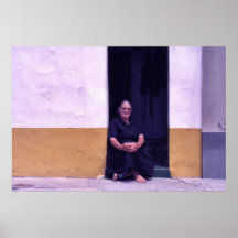Deaf woman, small village, Portugal Poster