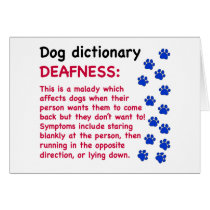 Deafness - dog dictionary