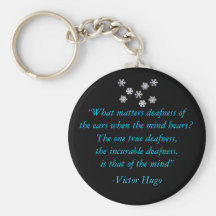 "Deafness of the Mind"  Keychain