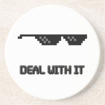 Deal With It Sunglasses coasters