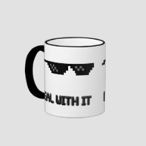 Deal With It Sunglasses mugs
