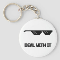 Deal With It Sunglasses keychains