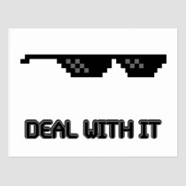 Deal With It Sunglasses postcards