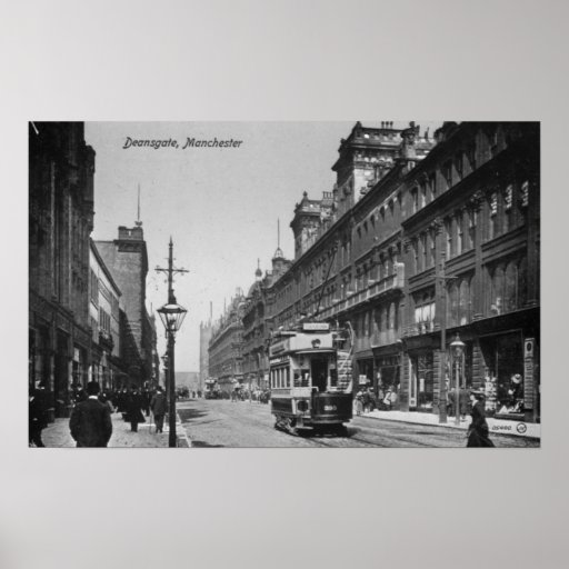 Deansgate, Manchester, c.1910 Poster