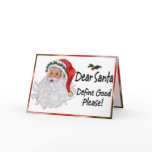 Dear Santa - Christmas Humour cards