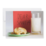 Dear Santa Milk and Cookies Christmas Invitation