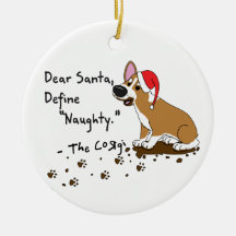 Dear Santa Pembroke Welsh Corgi Christmas Christmas Ornament