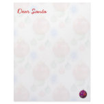 Dear Santa Tree Ornament Background Letterhead
