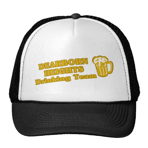 Dearborn Heights Drinking Team tee shirts Trucker Hats