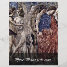 Death And Burial Of Adam. Detail., By Piero Della Custom Flyer
