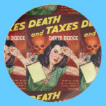 DEATH AND TAXES - Tax Day Humor - Plate plates