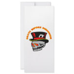 Death Before Dishonour Skull & Tophat rack cards