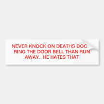 DEATH BUMPER STICKER