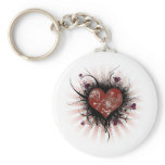 Death heart key chain