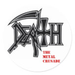 DEATH logo Metal Crusade stickers