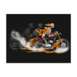 Death Metal Riders Motorcycle Art Post Card