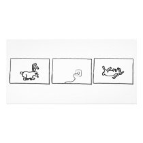 death of a rabbit personalized photo card