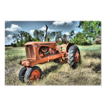 Death of an Allis Chalmer's Photographic Print