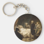 Death of George Washington keychain