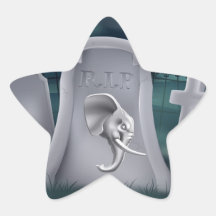 Death of Republican Party Concept Stickers