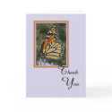 Death or Sympathy Thank You Card -- Butterfly