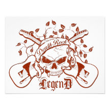 Death Rock Legend Personalized Invites