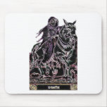 DEATH TAROT CARD DESIGN BY LIZ LOZ MOUSE PADS