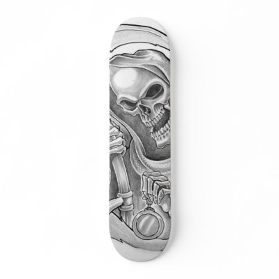 death time custom skate board by ritonman
