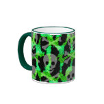 Deathrock Green Leopard Mug