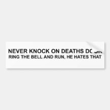Deaths Door Bumper Sticker