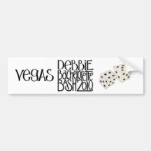 Debbie Bachelorette Bash 3D Bumper Sticker