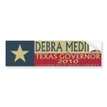 Debra Medina for TX Governor 2010 - Bumper Sticke Bumper Stickers
