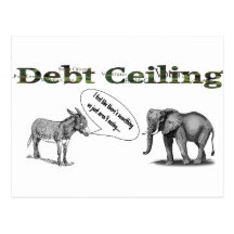 Debt Ceiling Camouflage Post Card