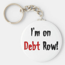 Debt Row Key Chain