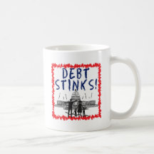 Debt Stinks Mug