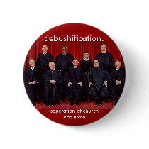 debushification: seperation of church and state pin