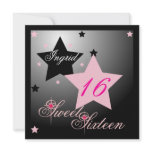 Debutant Star Sweet Sixteen-Cust. Personalized Announcements