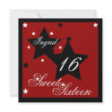 Debutant Star Sweet Sixteen-Cust. invitations