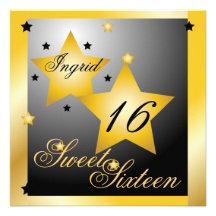 Debutant Star Sweet Sixteen-Cust. Custom Announcement