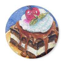 Decadent Brownie Magnet