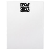 Decaf Sucks Personalized Letterhead