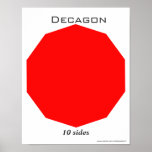 Decagon Poster of Polygon