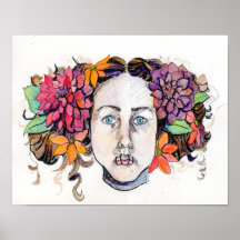 Decapitated Dahlia, Print