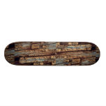 Decaying wood, Lake St. Peter, Ontario, Canada Skate Board Deck