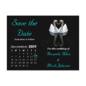 December 2009 Save the Date, Wedding Announcement postcards